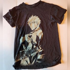 Men's Small Used Black Bleach T Shirt